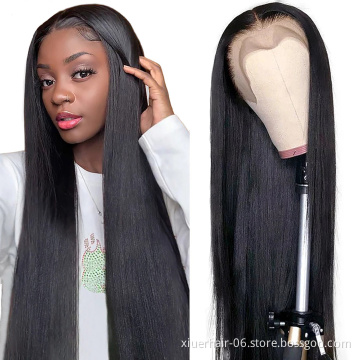 Wholesale Virgin 360 Straight Human Hair Wigs,Hd Lace Frontal Wig Human Hair Cuticle Aligned Private Label
